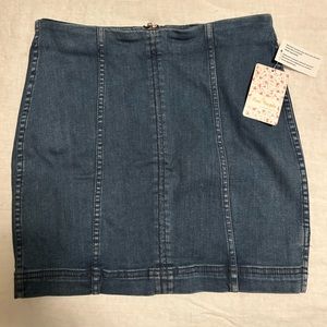 Never Worn, New with Tags - Free People Jean Skirt